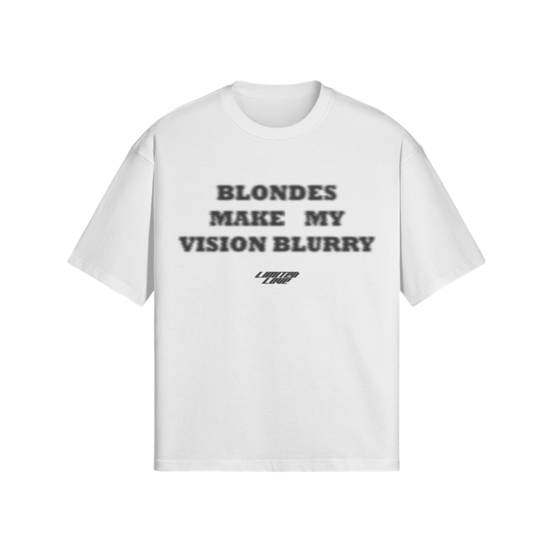 "BLURRY VISION" BLONDE WHITE