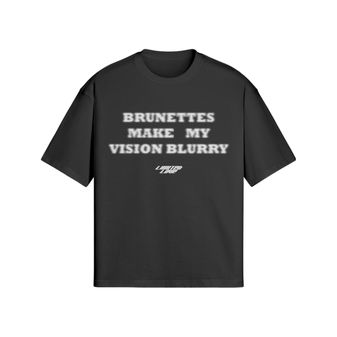"BLURRY VISION" BRUNETTE WHITE