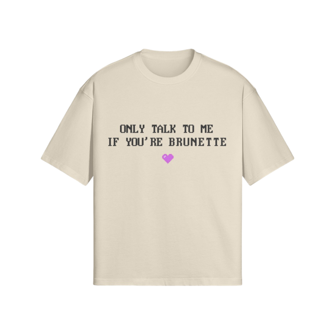 "BRUNETTE" T-SHIRT BEIGE