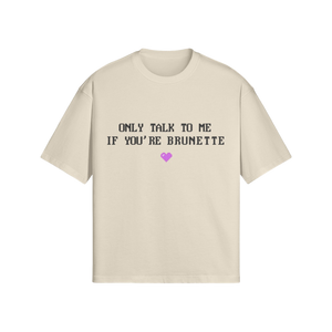 "BRUNETTE" T-SHIRT BEIGE