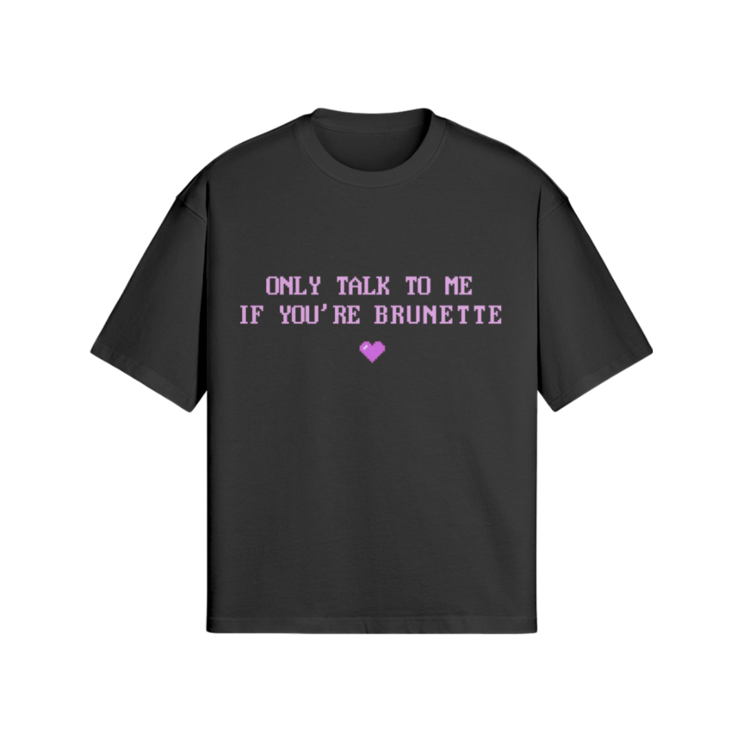 "BRUNETTE" T-SHIRT BLACK