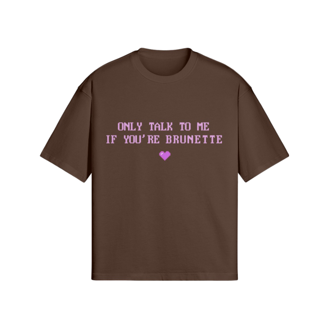 "BRUNETTE" T-SHIRT BLACK