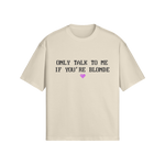 "BLONDE" T-SHIRT BEIGE