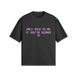 "BLONDE" T-SHIRT BLACK