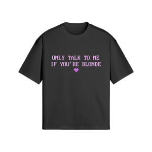"BLONDE" T-SHIRT PINK