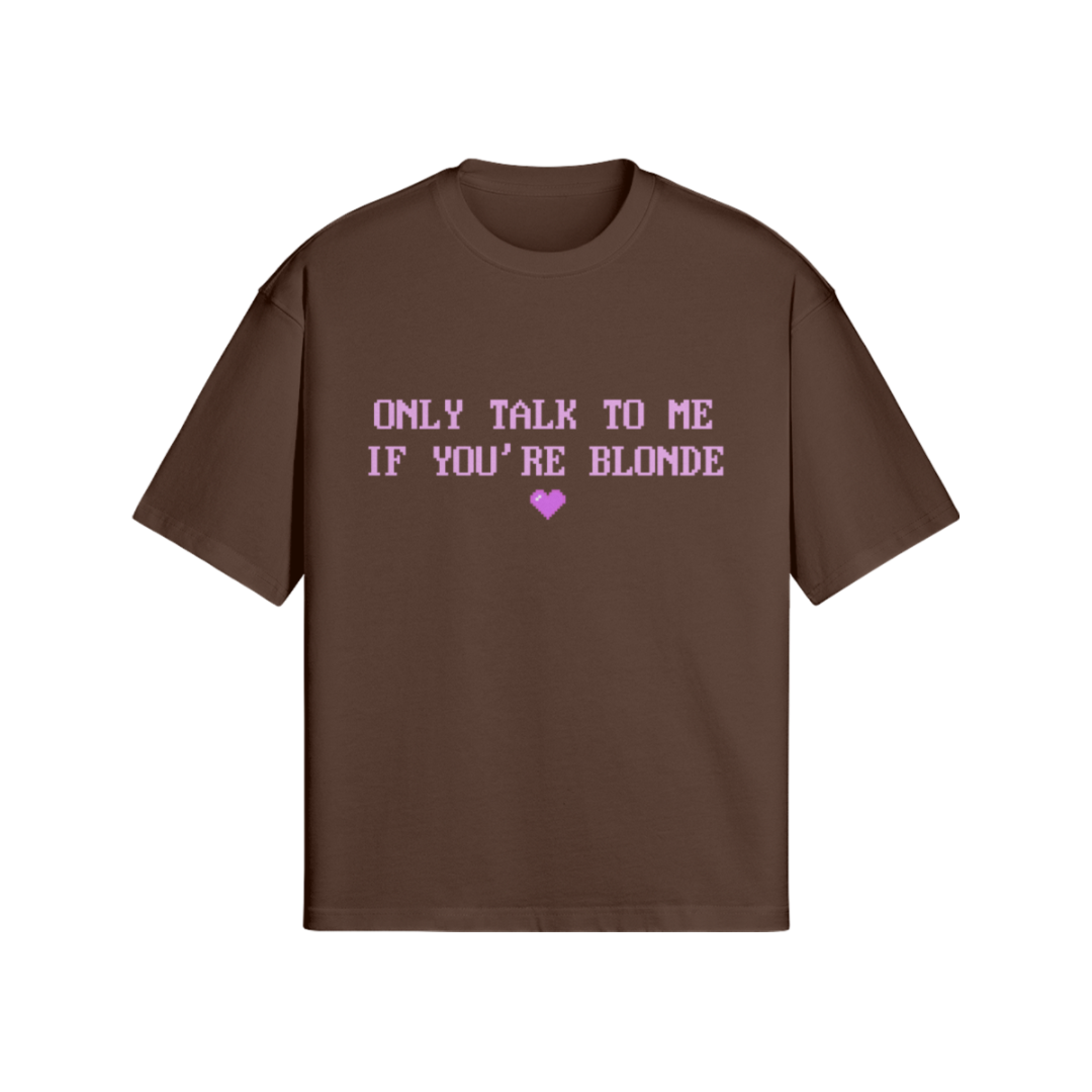 "BLONDE" T-SHIRT PINK