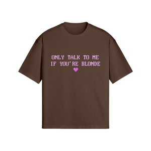 "BLONDE" T-SHIRT PINK