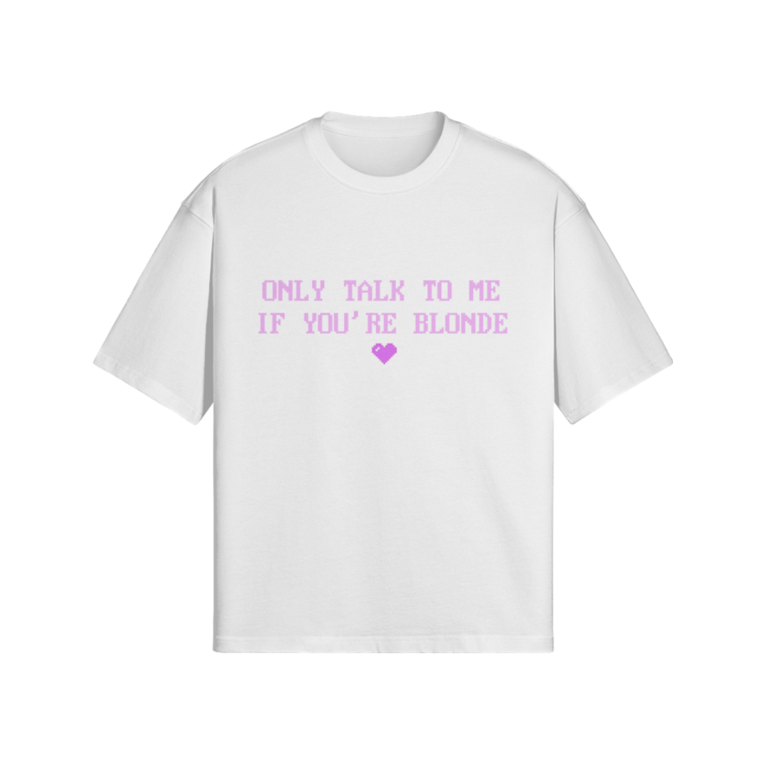 "BLONDE" T-SHIRT PINK